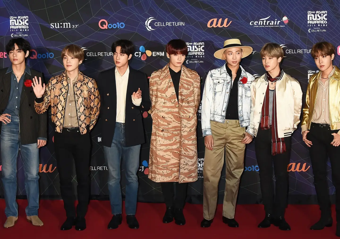 BTS на MAMA Awards в 2019