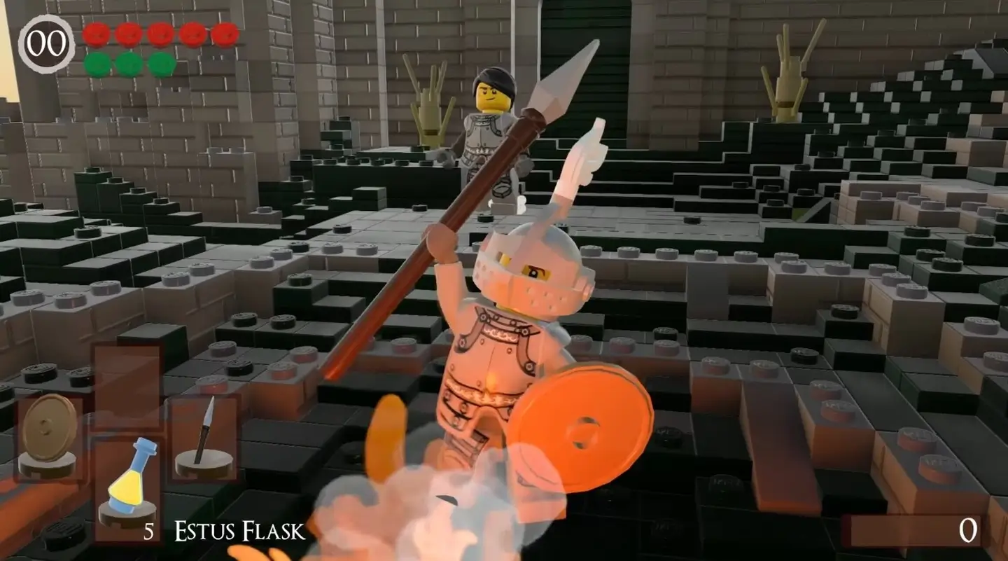 Dark Souls воссоздали в песочнице LEGO Worlds: Видео
