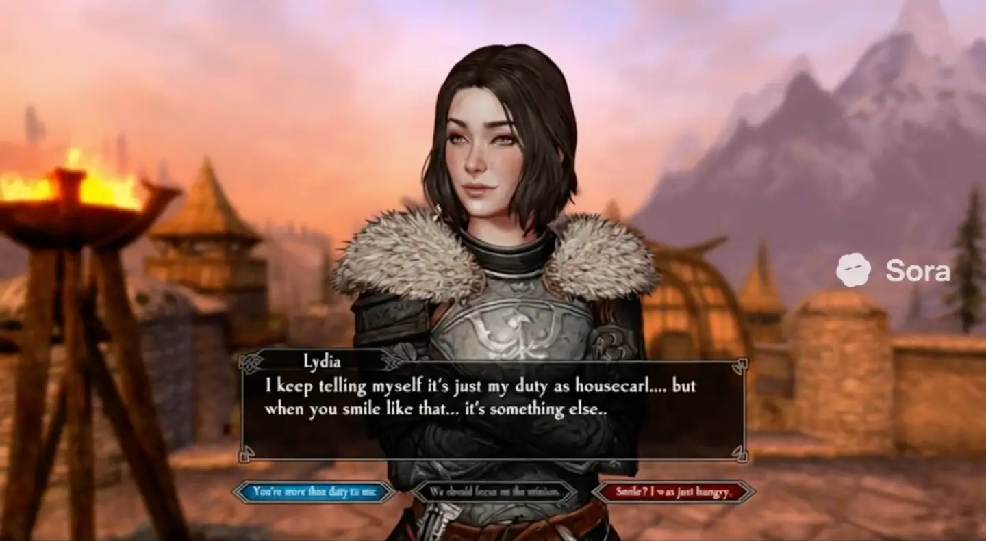 Нейросеть Sora 2 показала мир Skyrim в разных стилях